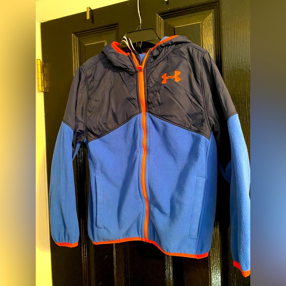 Boys under armour fleece zip up jacket